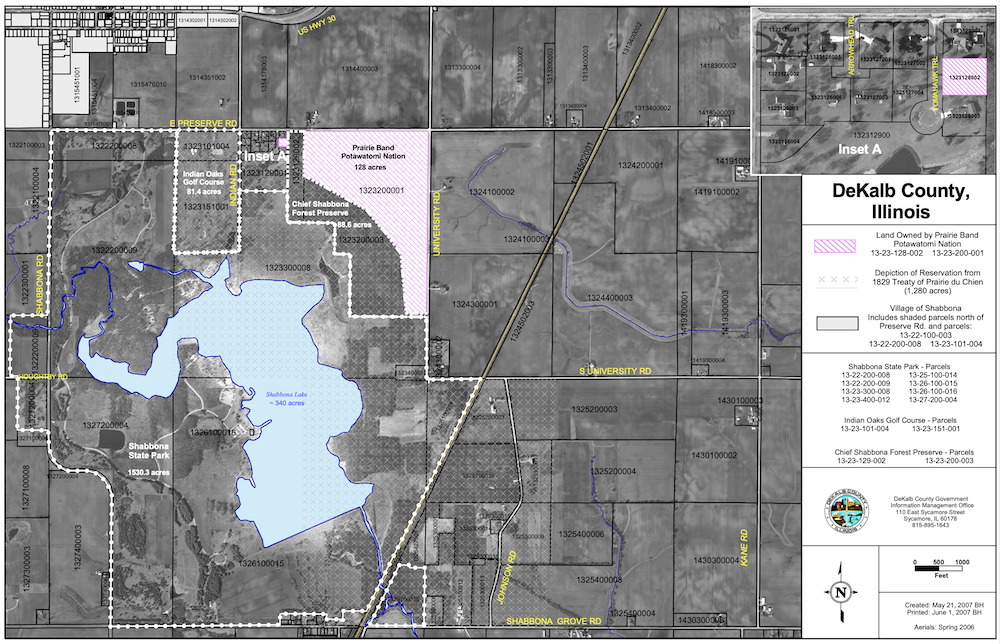 Prairie Band Reservation in Dekalb County (Courtesy of the tribe) 