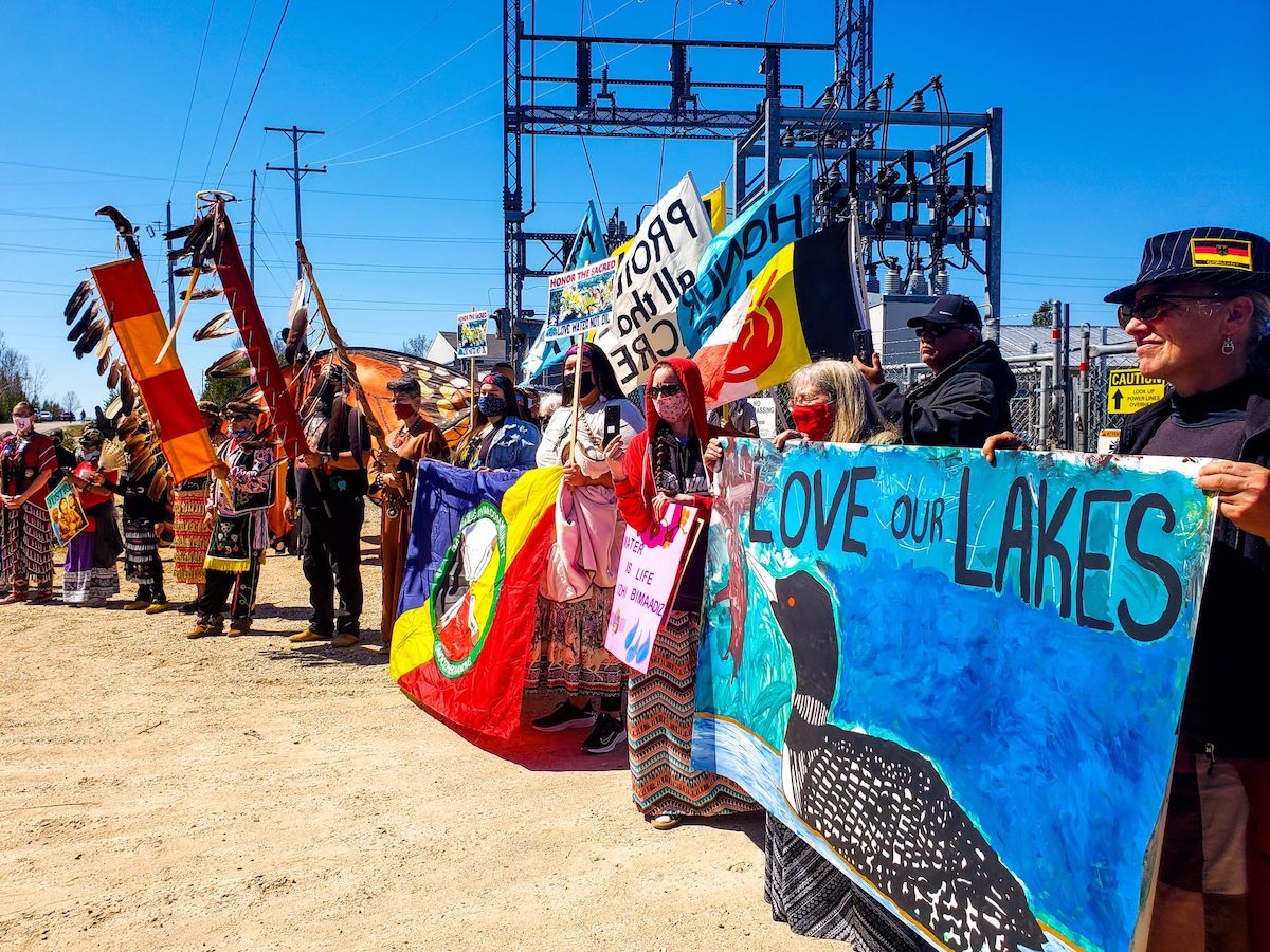 Evict Line 5 Protest