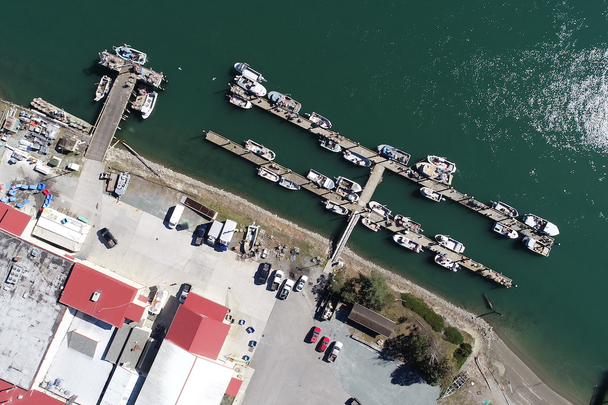 Overhead view of the Swinomish Port