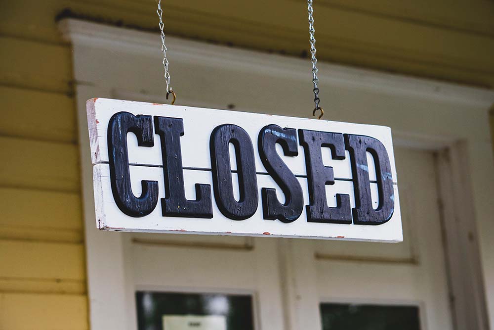 closed sign